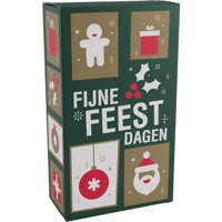 Flesdoos | Tegels | karton + PP | 2 flessen | 190x95x330mm | Kerstmis | 100 stuks - thumbnail