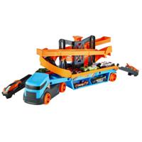 Hot Wheels Lift & Lanceer Trailer + 10 auto's - thumbnail