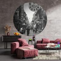 WallArt behangcirkel hong kong the old days 190 cm - thumbnail