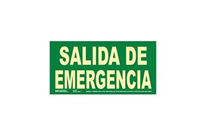 Bord Archivo 2000 "SALIDA DE EMERGENCIA" PVC 32 x 16 cm