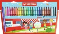 STABILO power viltstift, etui van 30 stuks, assorti - thumbnail