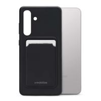 Mobilize Rubber Gelly Card Case Samsung Galaxy S24 5G/S25 5G Matt Black - thumbnail