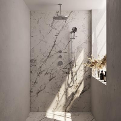 Thermostatisch Inbouwdoucheset Brauer Chrome 30 cm Hoofddouche Plafondarm 3 Standen Handdouche op Glijstang Chroom Brauer