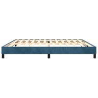 Boxspringframe fluweel donkerblauw 200x200 cm - thumbnail