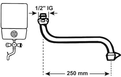 Cornat Zwenkuitloop Boiler S-Vorm 250Mm - TEC351201