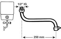 Cornat Zwenkuitloop Boiler S-Vorm 250Mm - TEC351201 - thumbnail
