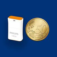 Philips USB 2.0 128GB Pico Edition Sunrise Orange USB flash drive USB Type-A Zilver - thumbnail