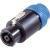 Neutrik NL8FC Luidsprekerconnector Stekker, recht Aantal polen: 8 Zwart, Blauw 1 stuk(s)