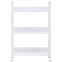 Boekenkast met 3 schappen 60x27,6x90,5 cm bewerkt hout wit - thumbnail