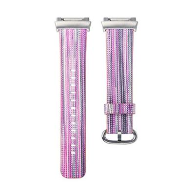 Fitbit Ionic TPU bandje - Fuschia / Zilver Fitbit Ionic TPU bandje - Fuschia / Zilver