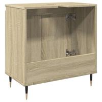 Badkamerkast 58x33x60 cm bewerkt hout sonoma eikenkleurig - thumbnail