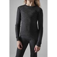 Craft 1909714 Core Wool Merino Set Jr - Black Melange - 134/140 - thumbnail