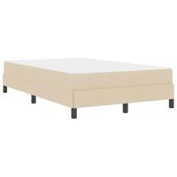 Boxspring bed met matras Crème 120 x 200 cm Stof - thumbnail