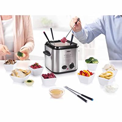 Princess 182611 Frituurpan 1.2 l 840 W 6 fonduevorkjes RVS (geborsteld) - thumbnail