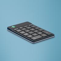 R-Go Tools Numeriek toetsenbord R-Go Numpad Break, ergonomisch numeriek toetsenbord met pauzesoftware, Bluetooth, zwart - thumbnail