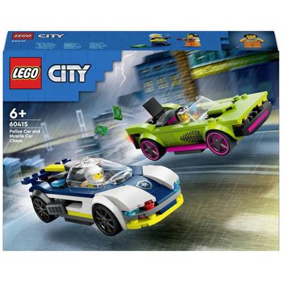 LEGO CITY politiewagen en snelle autoachtervolging 60415