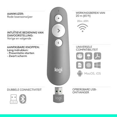 Logitech R500s Presenter grijs - thumbnail
