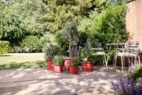 Bloempot - ELHO - Amiga Rond 40 - Rood - Ø 39 x H 29 cm - Buiten - 100% gerecycled - thumbnail