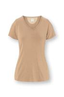 Pip Studio Pip Studio Toy Short Sleeve Top Solid Sand L - thumbnail