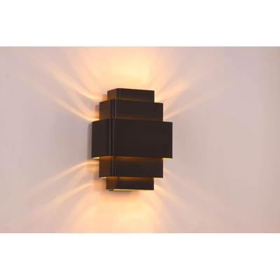 Artdelight Wandlamp Layers B 20 cm zwart goud