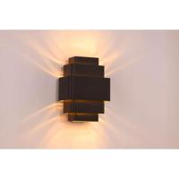 Artdelight Wandlamp Layers B 20 cm zwart goud - thumbnail