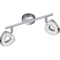 LED Plafondspot 8W Warm Wit 3000K - 2-lichts Mat Chroom Aluminium - thumbnail