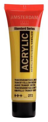 Royal Talens Amsterdam Standard Series Acrylverf Tube 20 ml - Transparantgeel Middel 272