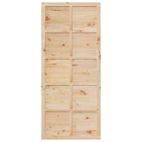 Schuifdeur Bruin 90 x 210 cm Massief grenenhout - thumbnail