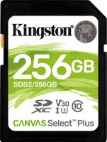 Kingston Technology 256GB SDXC Canvas Select Plus 100R C10 UHS-I U3 V30 - thumbnail