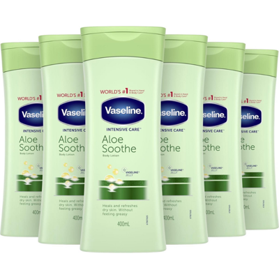 Vaseline Aloe Soothe body lotion - 6 x 400 ml