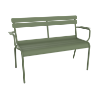 Fermob Luxembourg tuinbank met armleuning Cactus - thumbnail