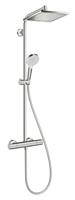 Hansgrohe Crometta E 240 1jet showerpipe met thermostaat chroom 27271000 - thumbnail
