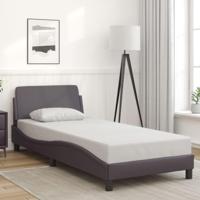 Bedframe "Dover" kunstleer grijs 80x200 cm - thumbnail
