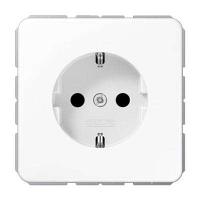Jung CD1520BFWW Wandcontactdoos met randaarde Inzetstuk 1-voudig Alpine-wit 1 stuk(s)