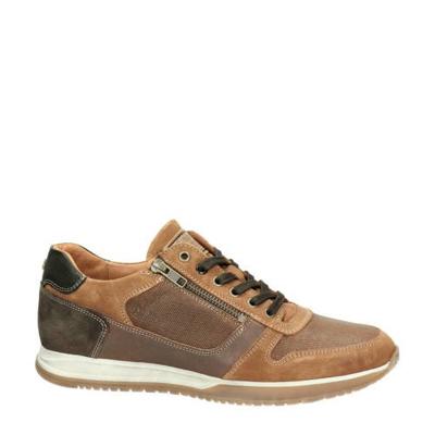 Australian Browning leren sneakers bruin