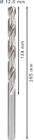 Bosch Accessories 2608596834 HSS Metaal-spiraalboor 12 mm Gezamenlijke lengte 205 mm Geslepen DIN 340 Cilinderschacht 5 stuk(s) - thumbnail