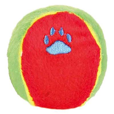 TRIXIE PLUCHE SPEELBAL ASSORTI 6X6X6 CM 24 ST