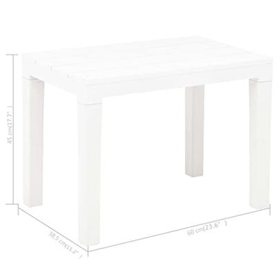 Tuinbanken 2 st kunststof wit