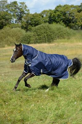 Deken Bucas Freedom Turnout Full Neck 0gr, 195 cm in dark blue