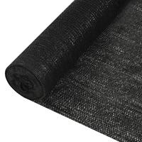 VidaXL Privacynet 195 g/m² 1x10 m hdpe zwart - thumbnail