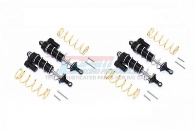 Aluminium Front/Rear Piggyback shocks 125mm, Black - Traxxas Maxx