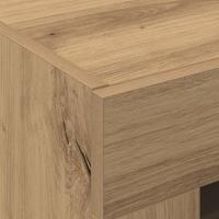 Wandkast artisanaal eikenkleurig 69.5 x 34 x 90 cm Bewerkt hout - thumbnail