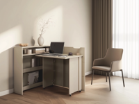 Uitklapbaar bureau CONCEPTION SLIM kasjmier rechts - thumbnail