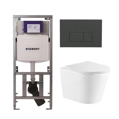 QeramiQ Dely Toiletset - 36.3x51.7cm - diepspoel - rimless - Geberit UP320 inbouwreservoir - met Burda frame - softclose toiletzitting - bedieningsplaat antraciet mat - rechtehoekige knoppen - wit glans SW1159504/0701131/SW1102377/SW1026255 QeramiQ Dely Toiletset - 36.3x51.7cm - diepspoel - rimless - Geberit UP320 inbouwreservoir - met Burda frame - softclose toiletzitting - bedieningsplaat antraciet mat - rechtehoekige knoppen - wit glans SW1159504/0701131/SW1102377/SW1026255