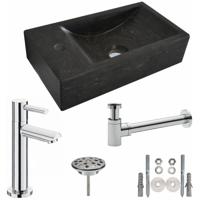 Wiesbaden Fonteinset Hardstenen Fontein - 40x22x10cm - Links - Compleet - thumbnail