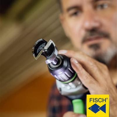 Fisch-Tools Houtboor | d. 15 mm totale lengte 90 mm | schacht-d. 8 mm | 1 stuk - 031BS01500 031BS01500 Fisch-Tools Houtboor | d. 15 mm totale lengte 90 mm | schacht-d. 8 mm | 1 stuk - 031BS01500 031BS01500