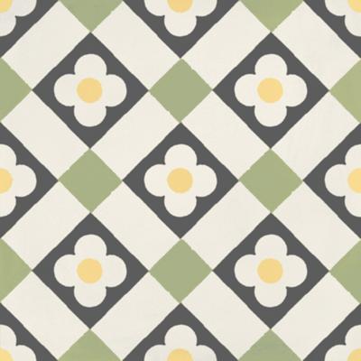 Portugese Vloertegel Jos Hidro Funflower Lime 19.7x19.7 cm Jos.