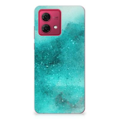 Smartphone hoesje Motorola Moto G84 Painting Blue Smartphone hoesje Motorola Moto G84 Painting Blue