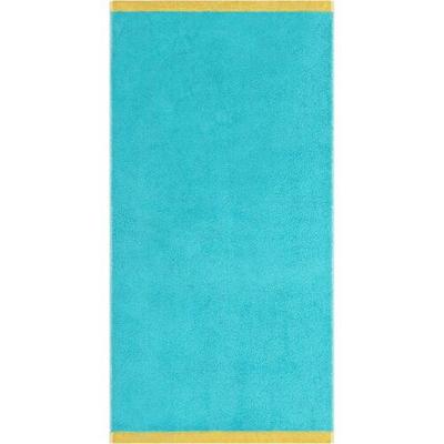 Cawö Cawo Lifestyle Splash Doubleface 7071 Handdoek 50x100 türkis/apricot