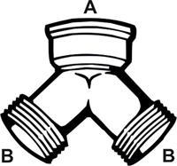 Cornat Messing/Ch Y-Verdeelstuk Mmv 3/4 - TEC386254 - thumbnail